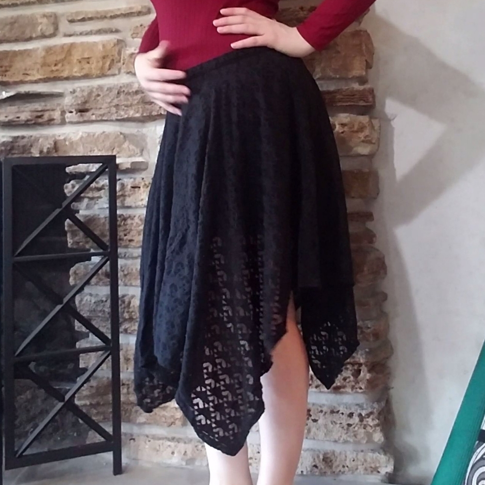 Black Lace Skirt